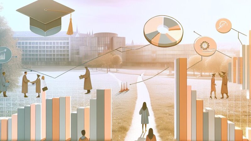 Analyse des trajectoires étudiantes dans l’enseignement supérieur : revue quantitative