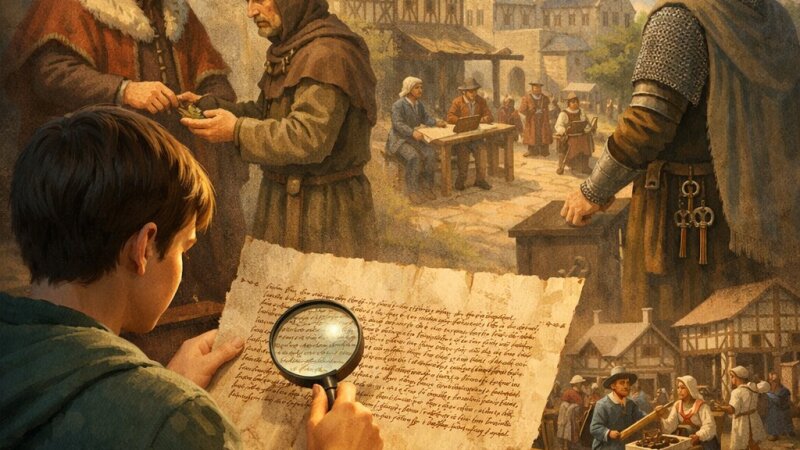 Analyse détaillée de l’acte d’arrentement médiéval de Philippe Mousket (1237)
