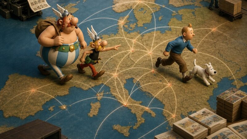 Astérix et Tintin : l’européanisation des comics par la distribution