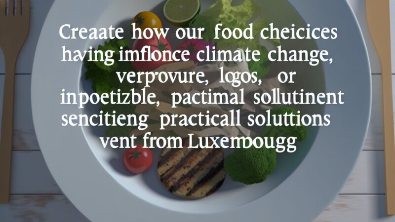 Comment nos choix alimentaires influencent-ils le climat ?