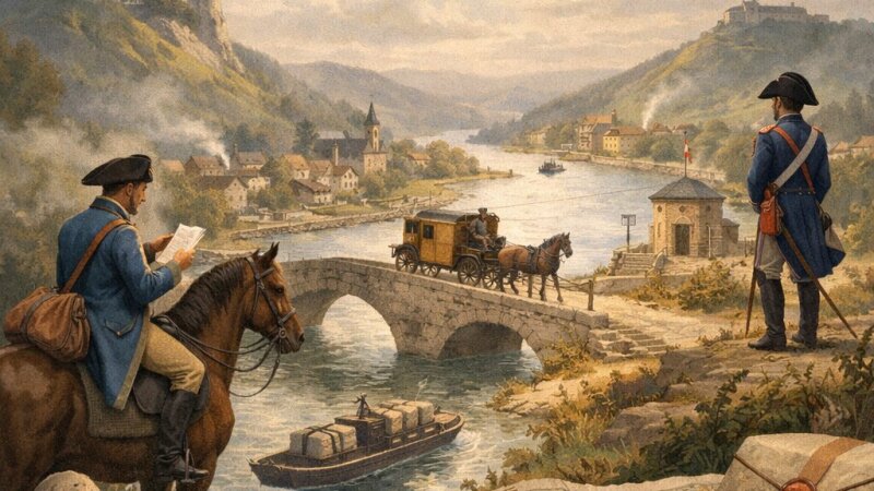 Comparaison historique et géographique des services postaux dans le sillon Sambre-Meuse
