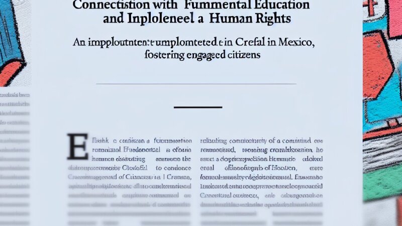 Éducation fondamentale et droits humains : l'action du CREFAL au Mexique