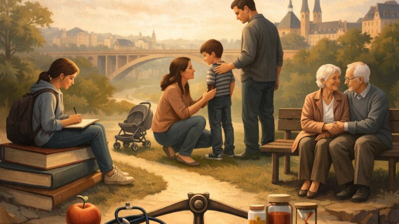 Effets conjoints de l’éducation, du statut parental et de l’âge sur la santé