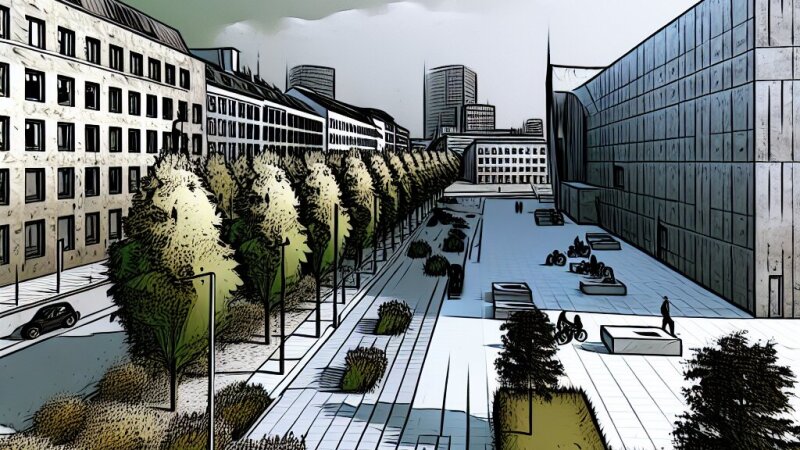 Évolution des espaces verts urbains à Hambourg et Marseille (1945–1973) — étude SIG