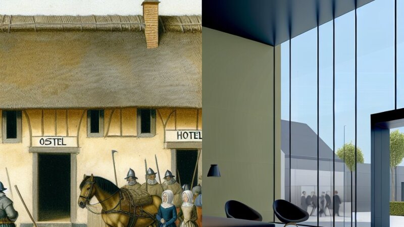 Évolution du vocabulaire d’hébergement : de l’ostel médiéval à l’hôtel moderne