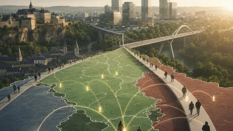 Frontières et marché du travail au Luxembourg : étude géographique