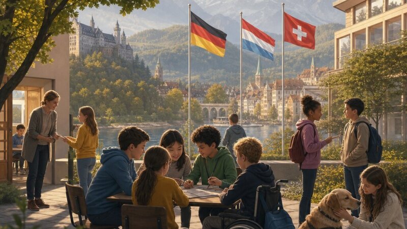 Inclusion scolaire en Allemagne, au Luxembourg et en Suisse