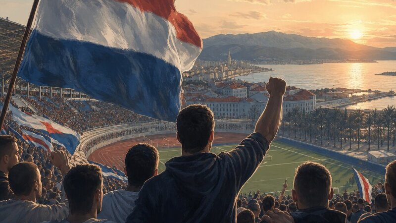 Le militantisme footballistique et l’adhésion aux supporters du Hajduk Split