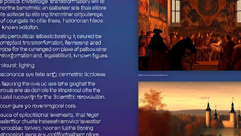 Le XVIe siècle : transformations politiques, Renaissance et révolution scientifique