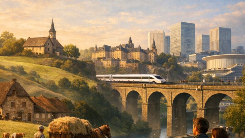 L’évolution du Luxembourg : d’un village rural à un pôle attractif régional