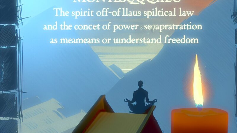 Montesquieu et l'Esprit des lois : refondation de la pensée politique