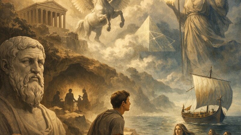 Platon et ses mythes : entre raison philosophique et imagination