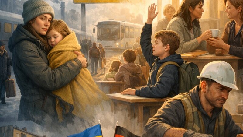 Réfugiés ukrainiens en Allemagne : parcours d’exil et intégration quotidienne