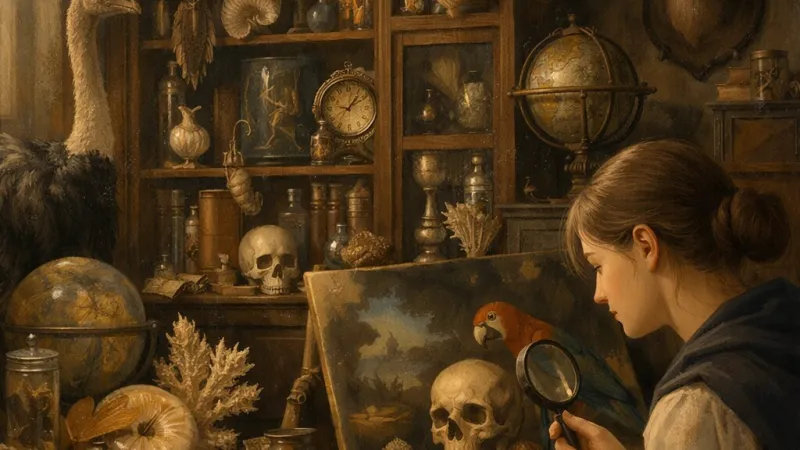 Réinterprétation des peintures de cabinets de curiosités au XVIIe siècle