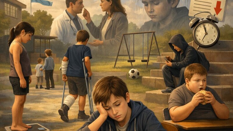 Santé chez les enfants et ados en âge scolaire : défis et impacts