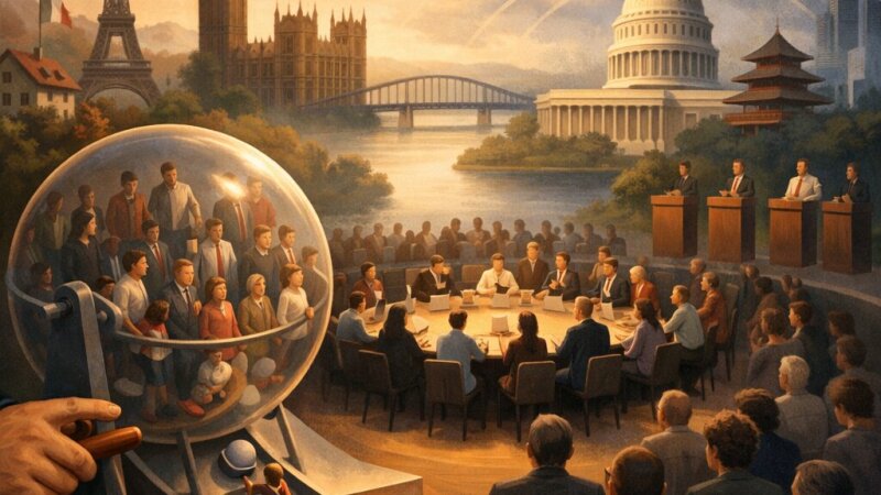 Soutien public aux assemblées citoyennes tirées au sort : analyse comparative