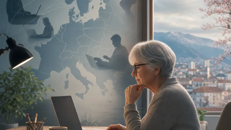 Télétravail des seniors en Europe : âge, santé et contexte