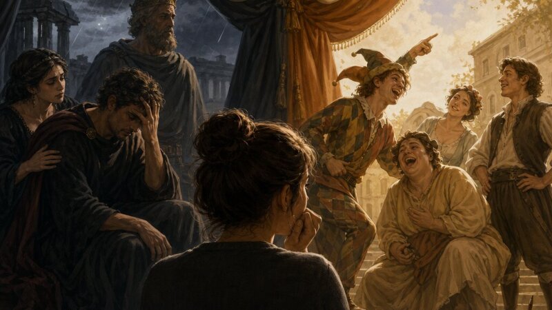 Tragédie et comédie : comprendre les deux grands genres du théâtre