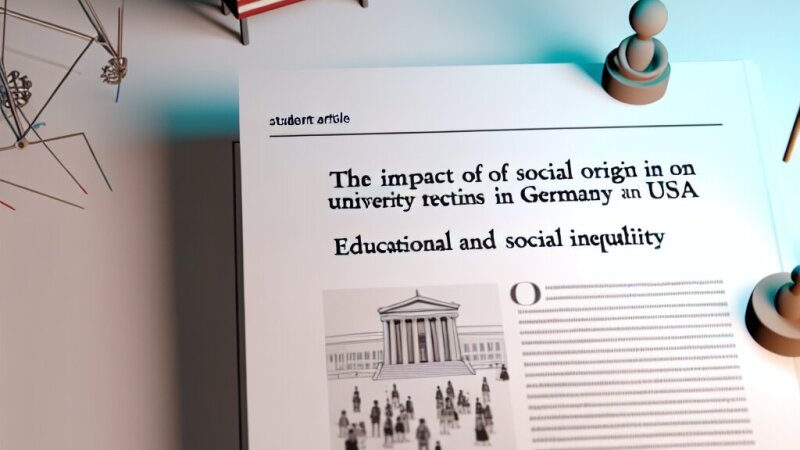 Trajectoires universitaires et impact de l’origine sociale en Allemagne et aux USA