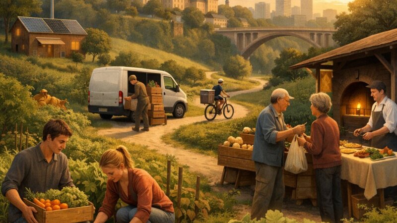 Transitions durables et éthiques des réseaux alimentaires territoriaux alternatifs