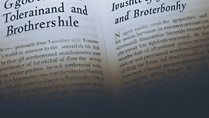 Voltaire et le Traité sur la Tolérance : un plaidoyer pour la fraternité